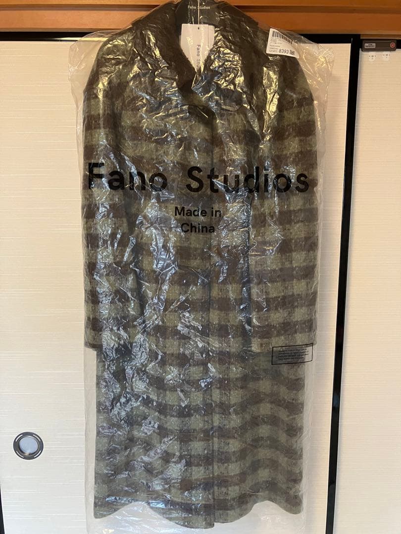新品Fano Studiosブロックチェック ダッフルコート　Lサイズ