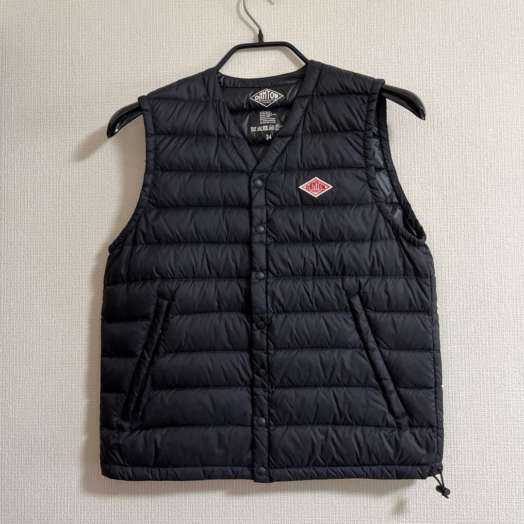 DANTON ダントン インナー ダウンベスト 34 XS ブラック