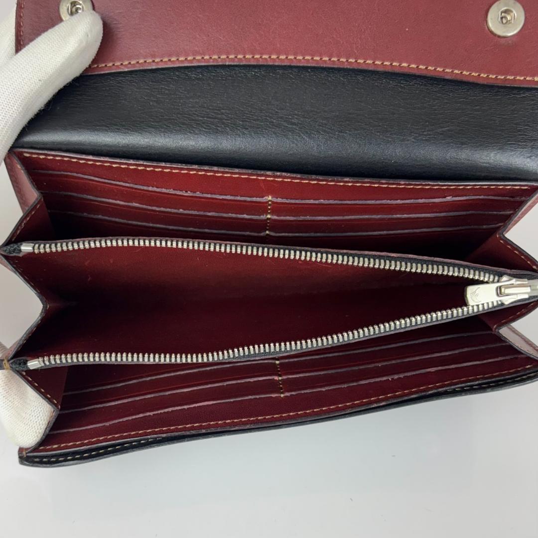 ワイルドスワンズ ウェイブ 長財布 サドル 王冠ロゴ 旧ロゴ