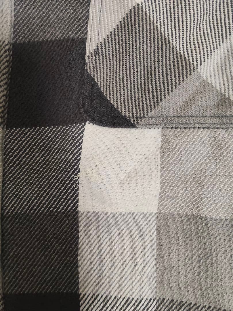 70s BIG MAC ブロックチェック シャツ L 白黒 JC Penney