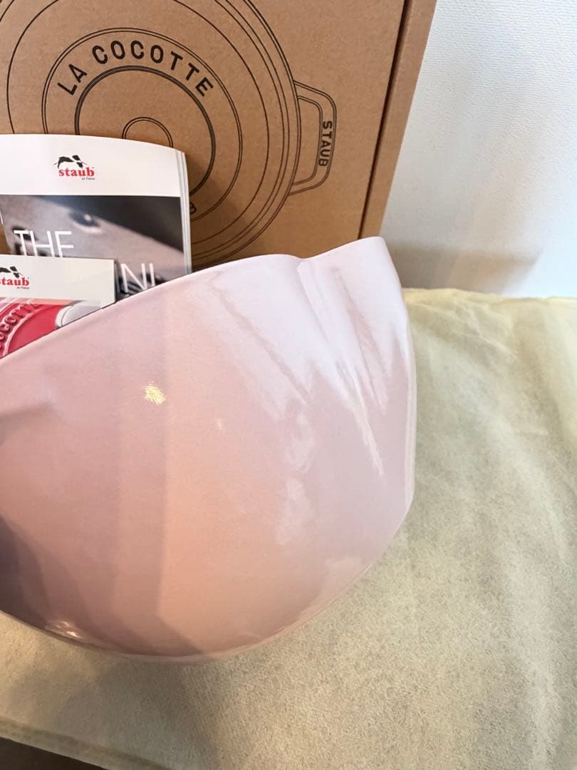 【新品】ストウブ　ハートココット　ソルベローズ　20cm