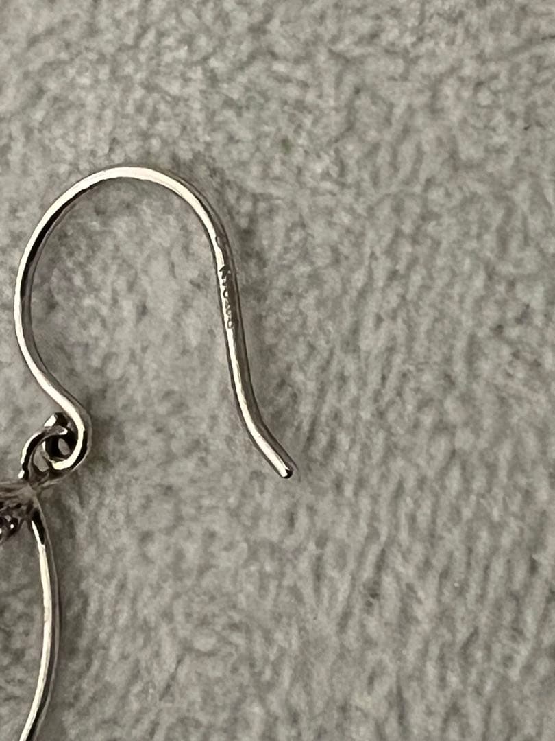 4℃ K10WG ピアス ホワイトゴールド