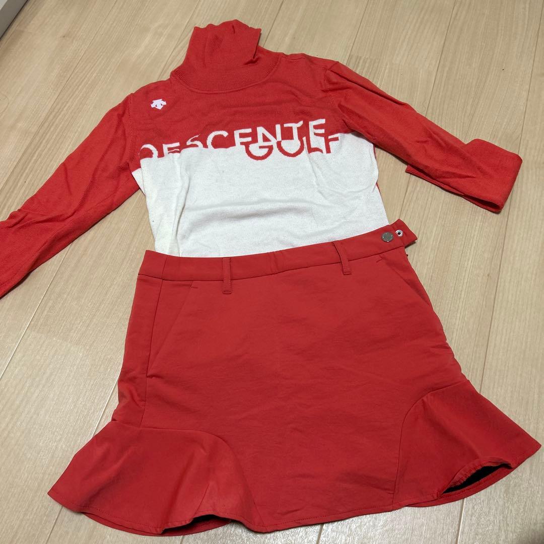 DESCENTE GOLF レディース セーター・スカートセット
