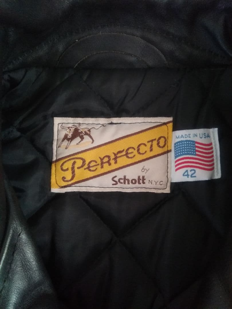 【中古】Schott ダブルライダース613 size42 70s