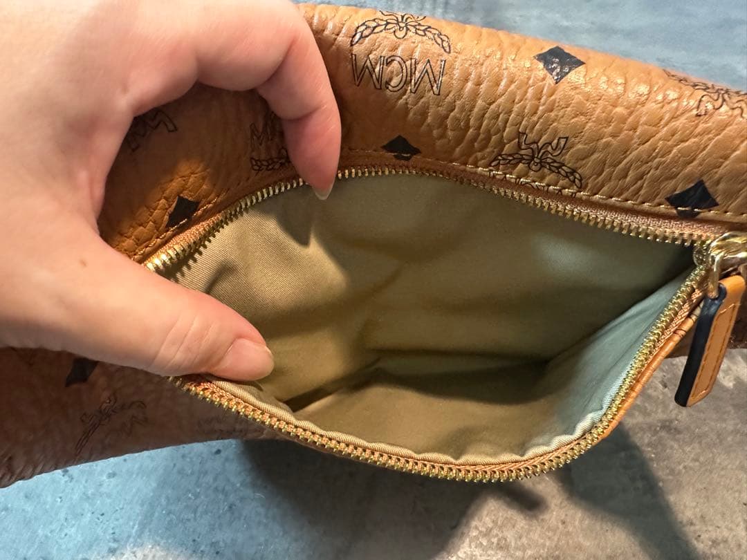 【極美品】MCM ブラウン ウエストポーチ