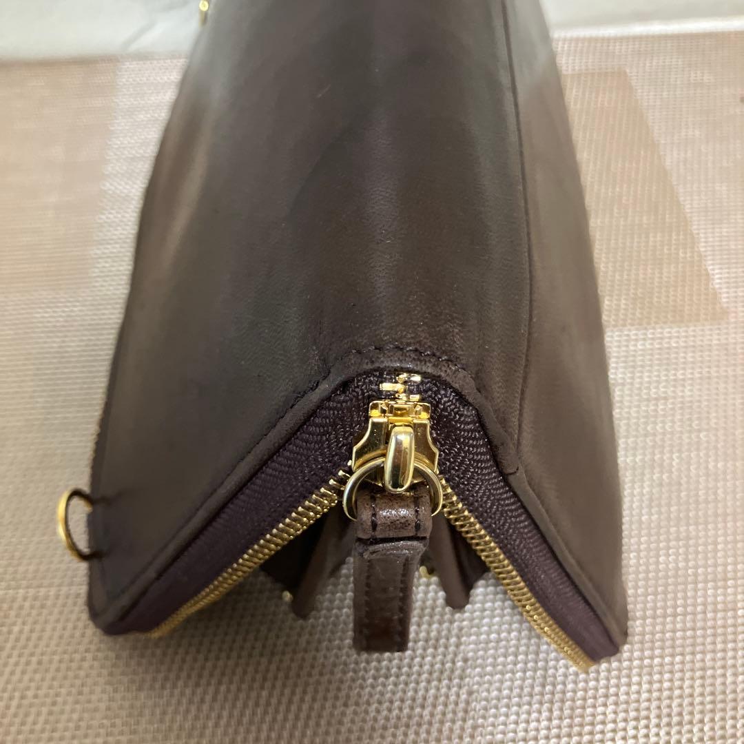 PORTER.ダークブラウンレザー 長財布