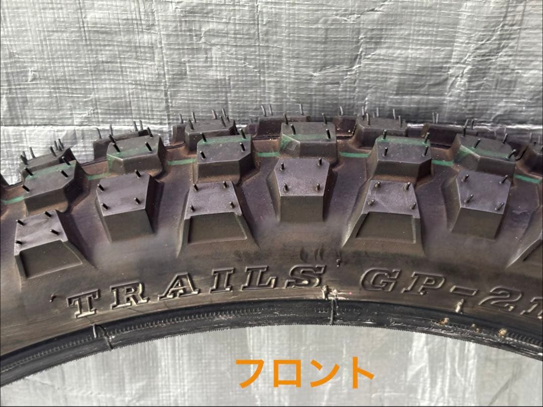 KLX230シェルパ 新車タイヤset IRC製F2.75-21R4.10-18