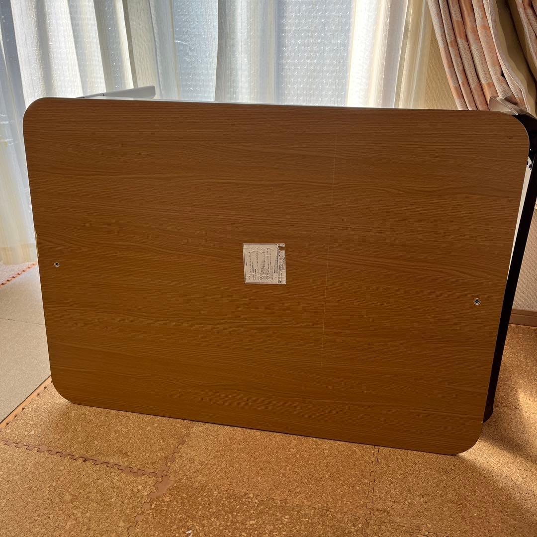 ブラウン 折りたたみ こたつ 長方形105cm×75cm