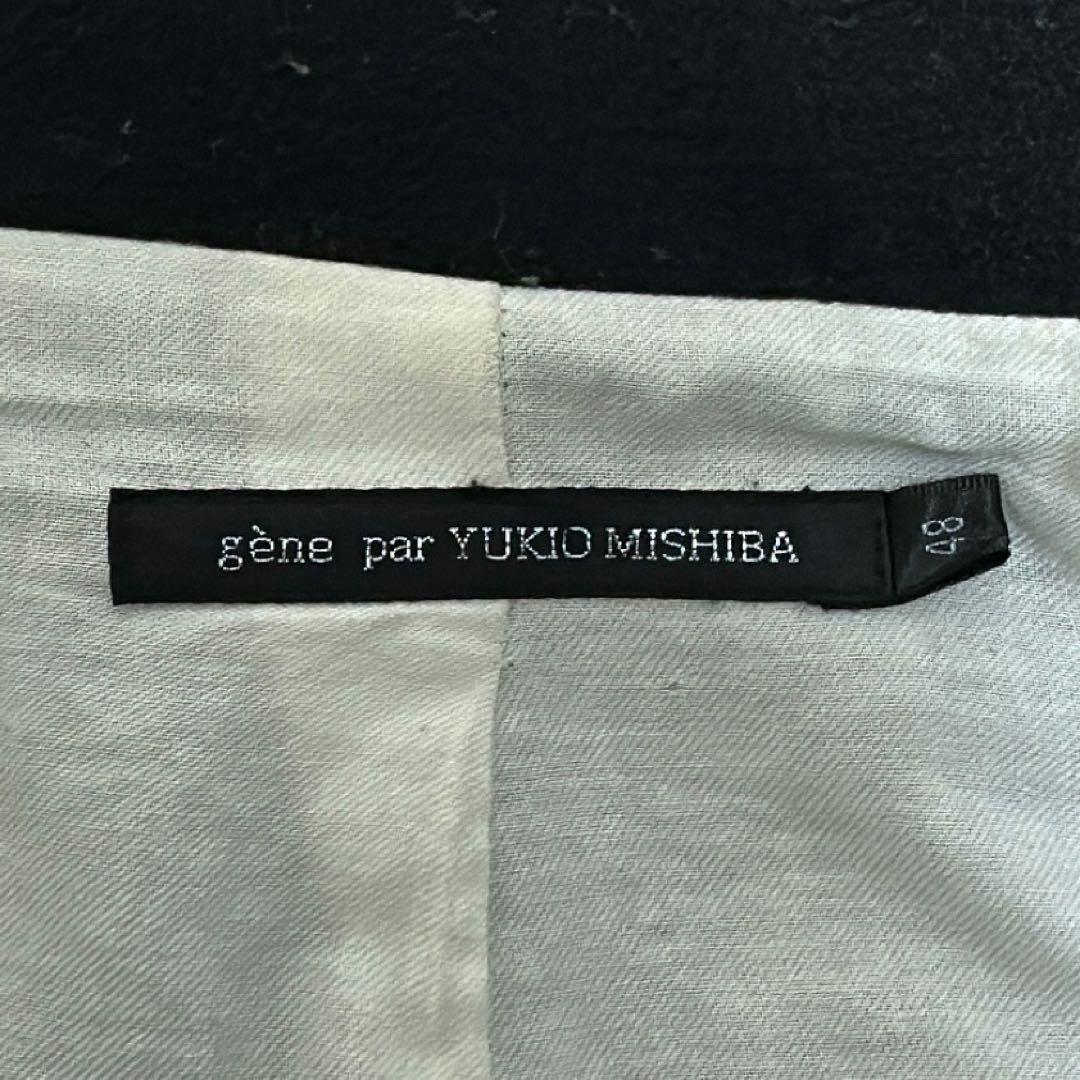 gene par YUKIO MISHIBA サムホール コート ウール 黒