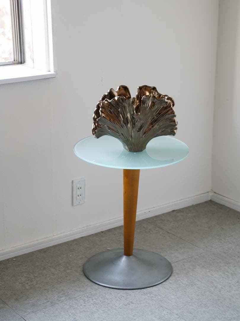 ヴィンテージ イチョウ 花器/ベース オブジェ ミッドセンチュリー