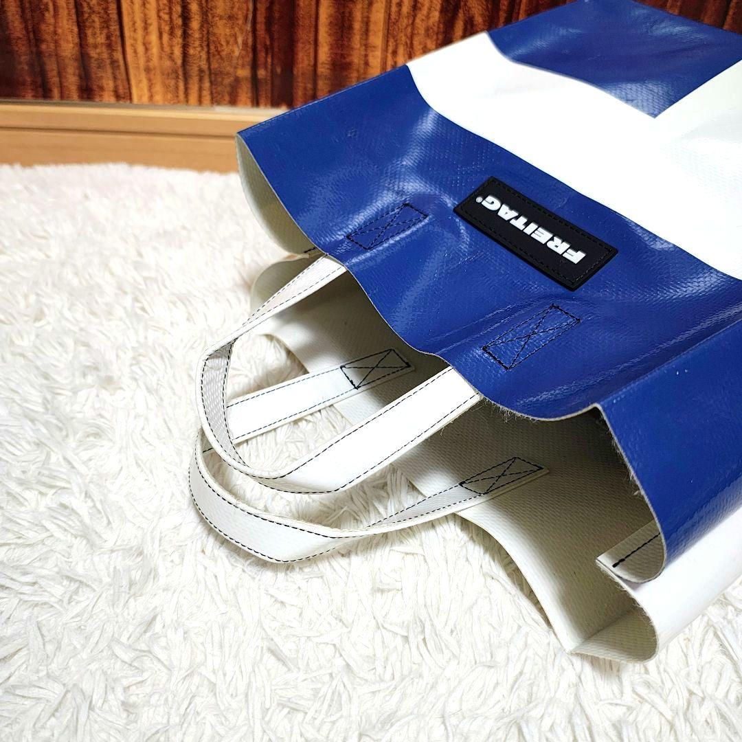 【IDタグ付】FREITAG SONNY ショートトート ブルー ホワイト
