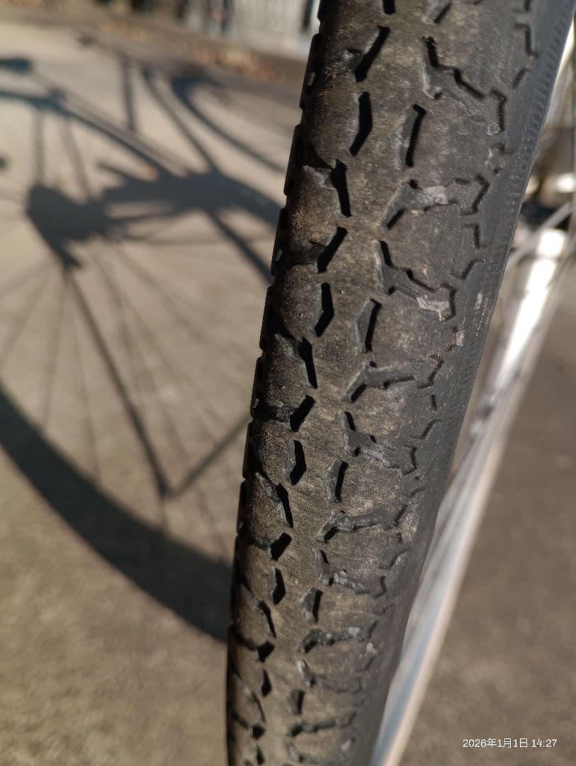 【引き渡し限定】asahi 27インチ自転車　ギア無し
