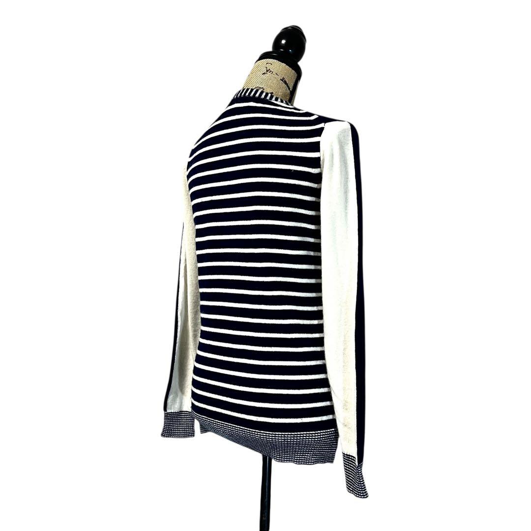 【カシミヤ100%】【M】DAMA collection 切り替え ニット