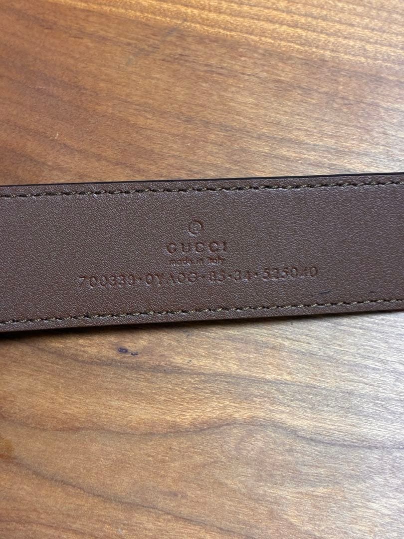 GUCCIレザーベルト　98センチ