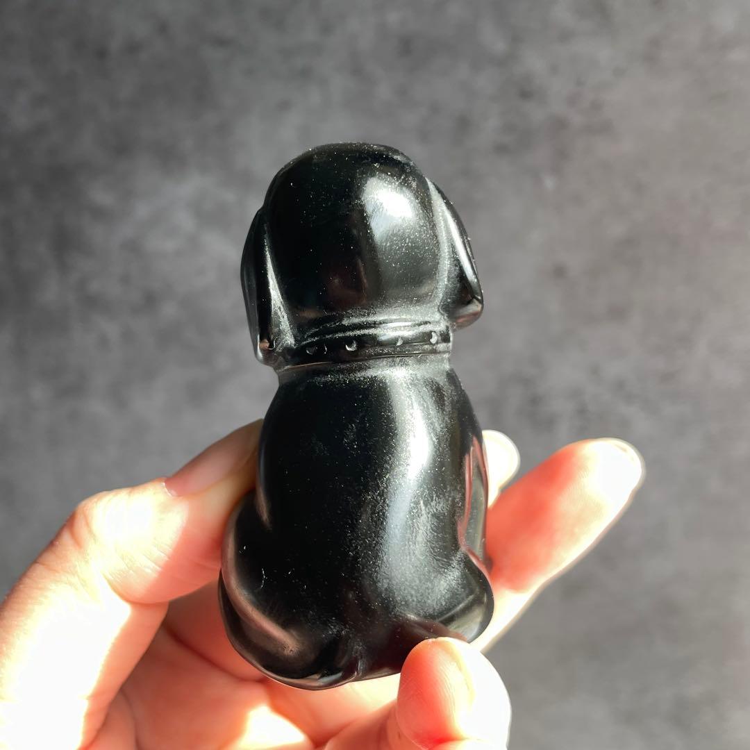 ブラックオブシディアン 犬 わんこ