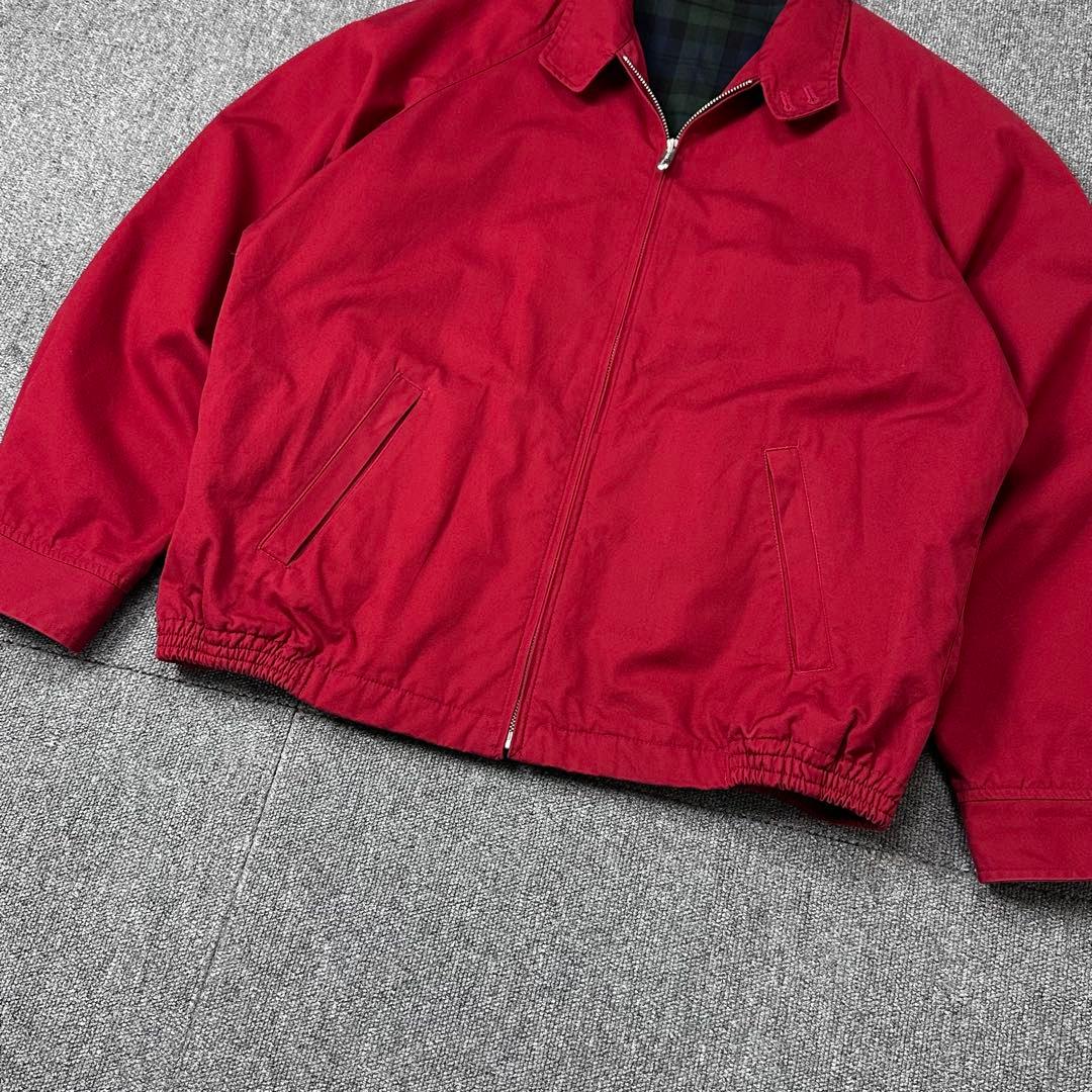 VAN JACKET ドリズラー ハリントンジャケット 赤 ビッグロゴ刺繍