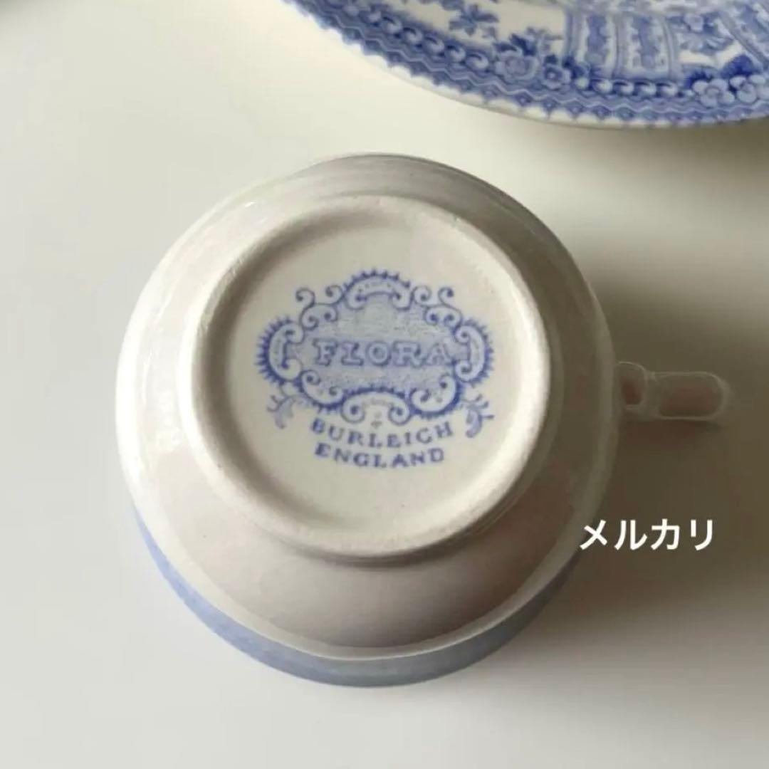 バーレイ フローラ　カップ＆ソーサー　プレート　Burleigh Flora