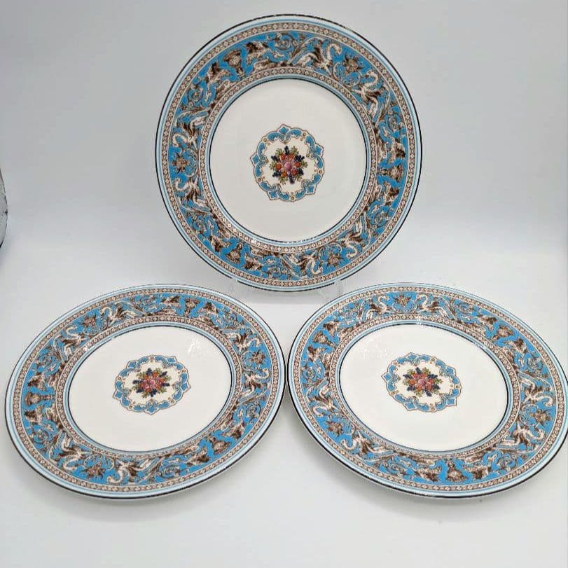 ウェッジウッド　フロレンティーン・ターコイズ　17cmプレート　３枚