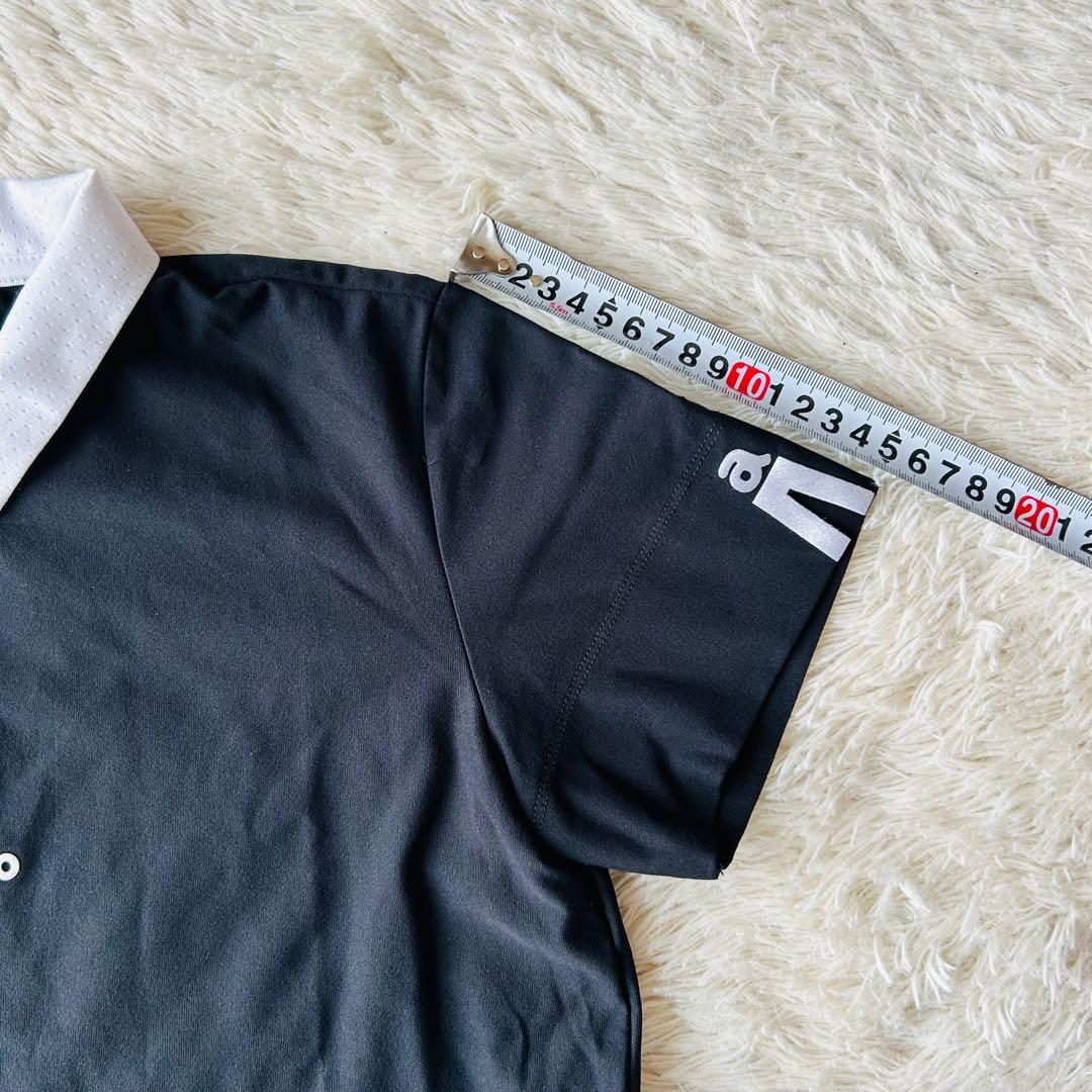 【美品】アルチビオレディース 半袖ポロシャツ 36（S）黒ブラック ロゴ入り