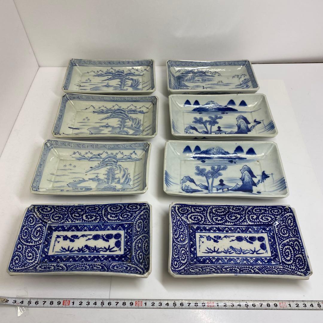 古伊万里　小皿・長皿等　w12.8/15.5/16.6cm 東K7-1215①