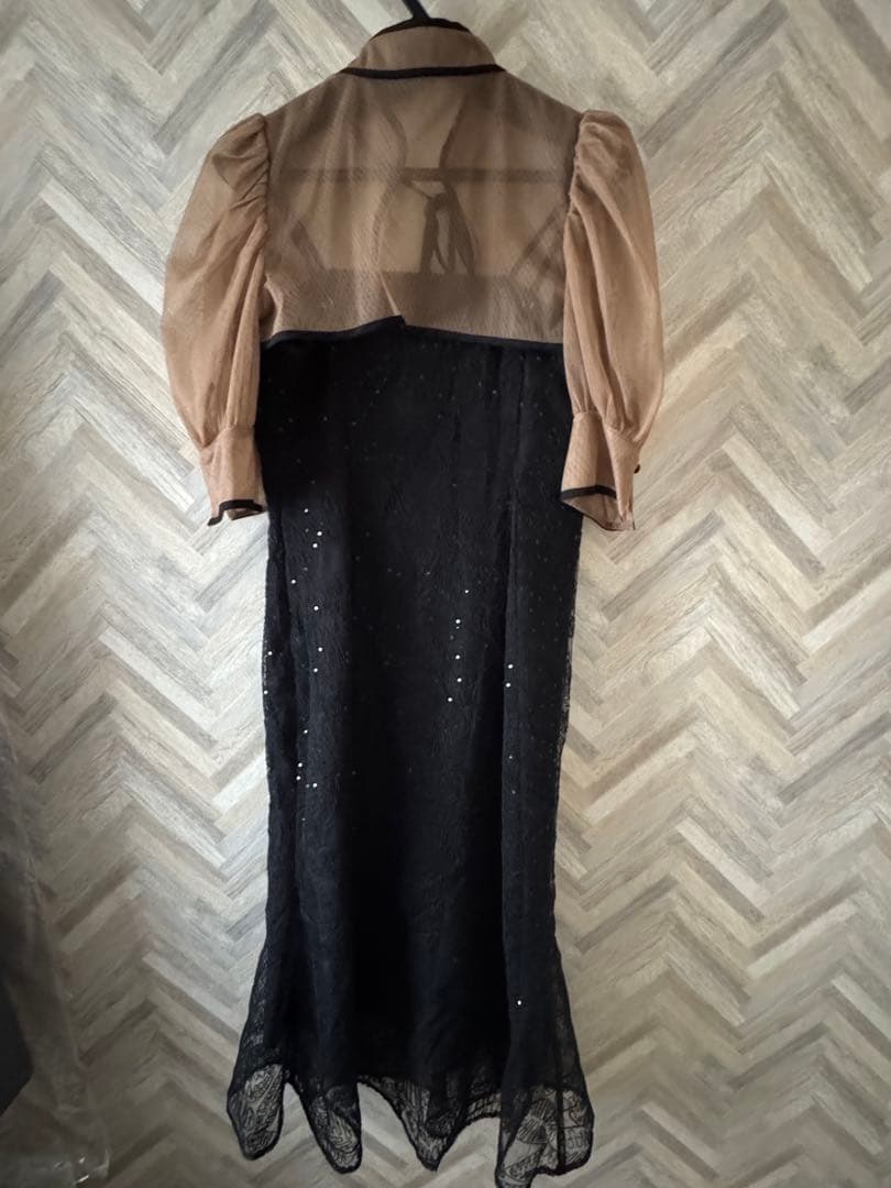 LEJA/スパンコール刺繍マーメイドボレロ付きワンピースドレス結婚式オケージョン