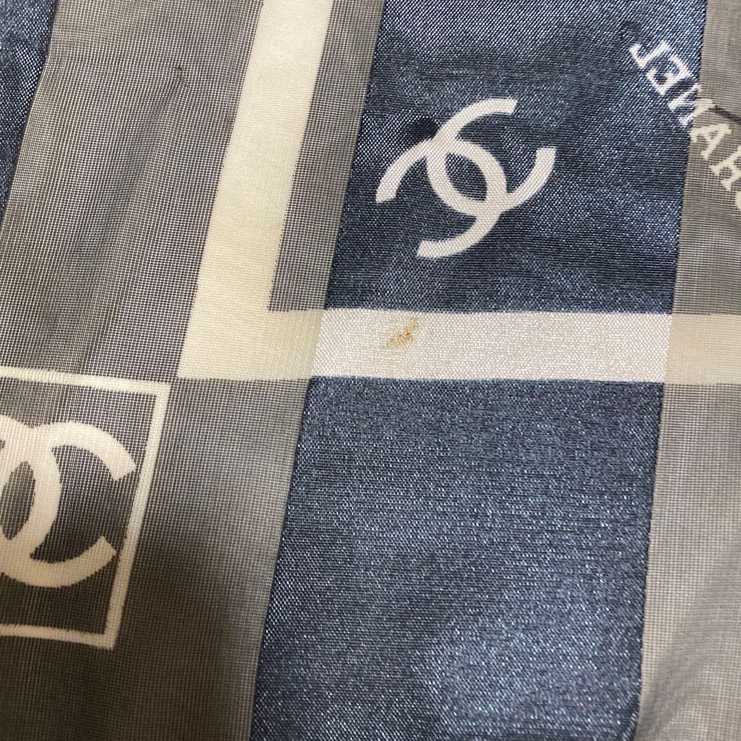 な*む様 CHANEL スカーフ　ロゴスカーフ