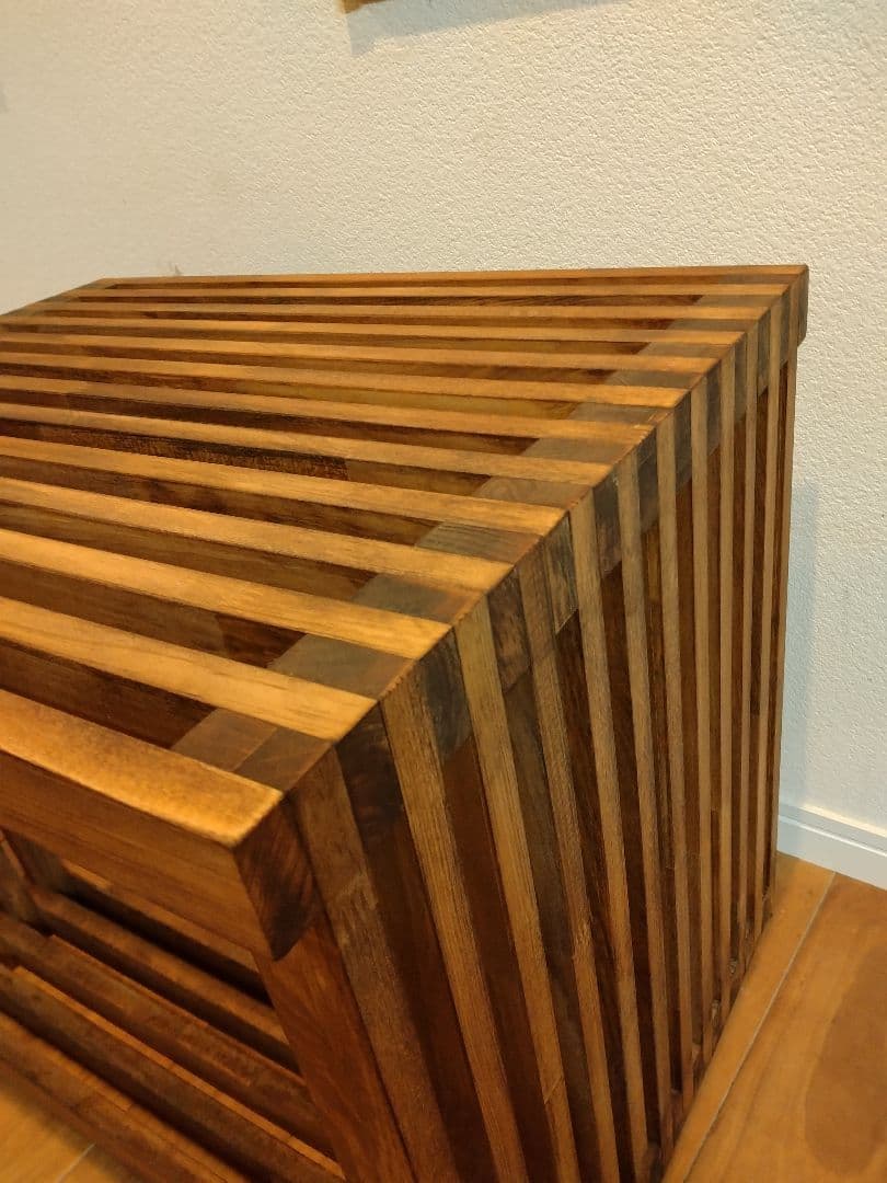 木製　ハンドメイド　オーダー　ロの字　棚　シェルフ　水槽台　アクアラック　金魚