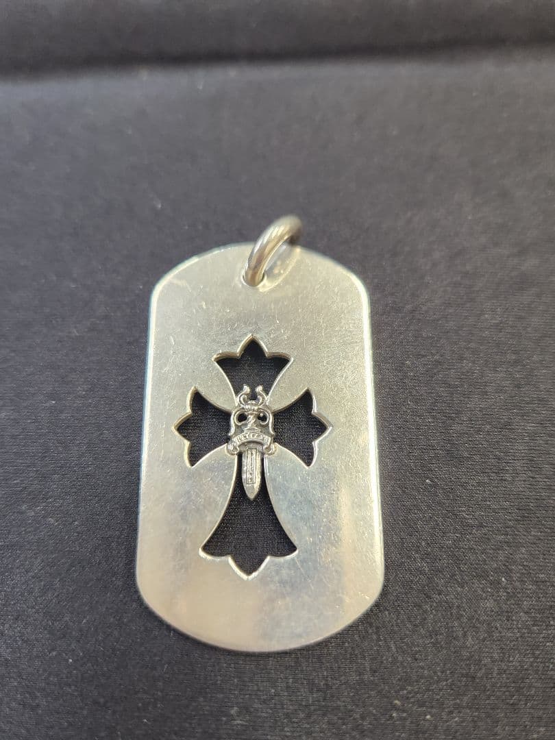 値下げ　CHROME HEARTS　クロムハーツ　ラージドッグタグ　ペンダント