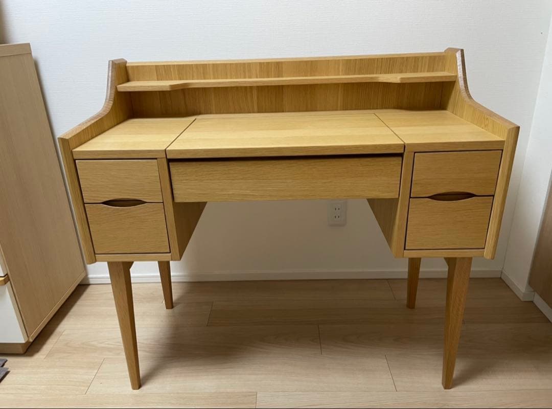 ナチュラルウッド シンプルデスク