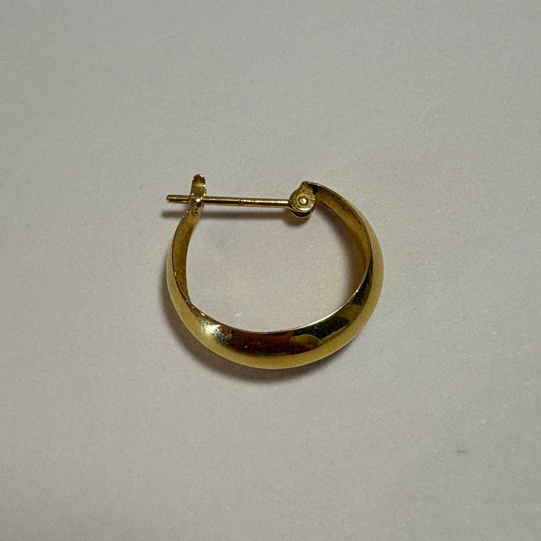 K18　フープピアス　ゴールド