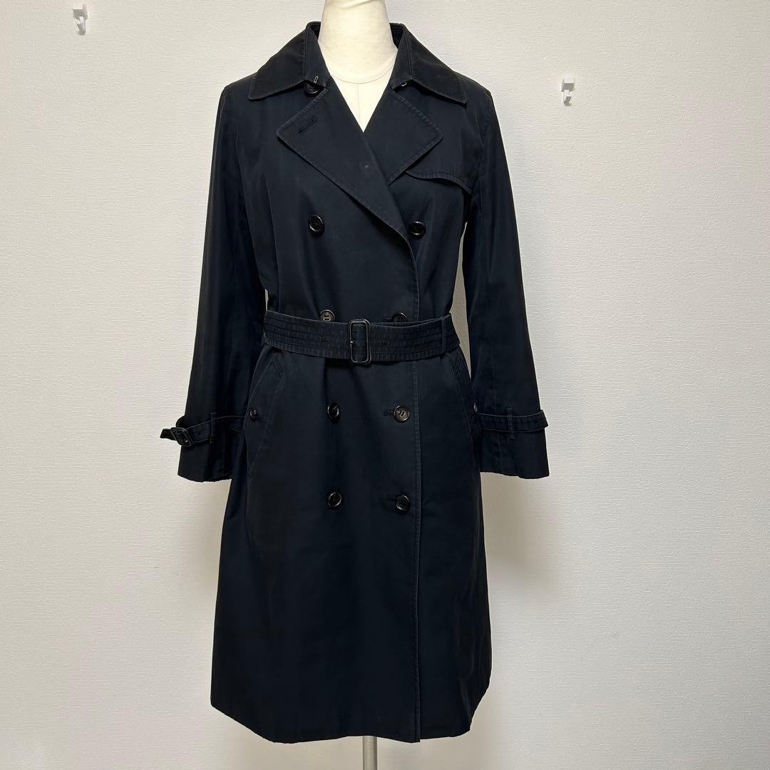 バーバリーロンドン トレンチコート ライナー付き ロング丈 ブラック 38
