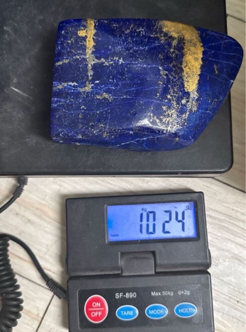 天然石 ラピスラズリ 原石 1kg 青金石 / 鑑賞石 自然石 インテリア 鉱石