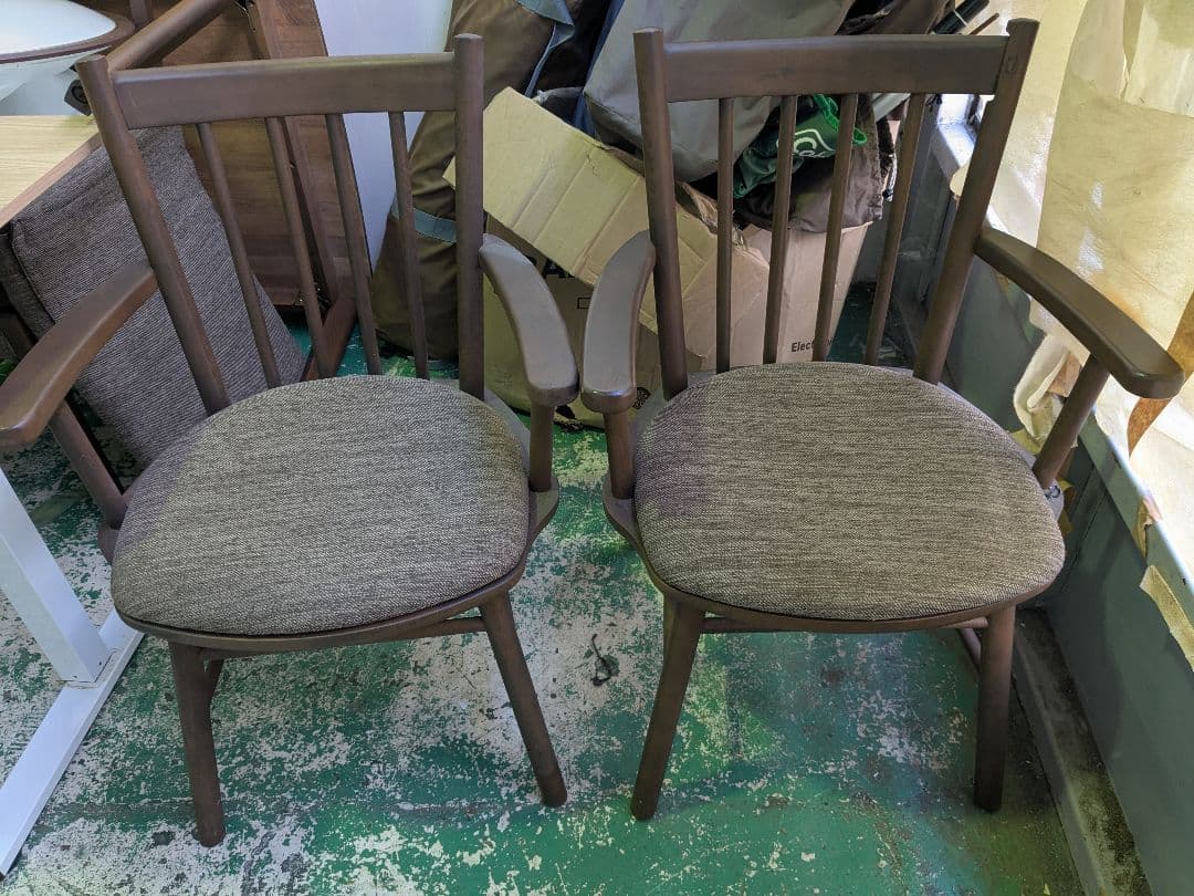 【直接受け渡し】ニトリ Nコレクション ダイニングチェア 肘付　計4脚