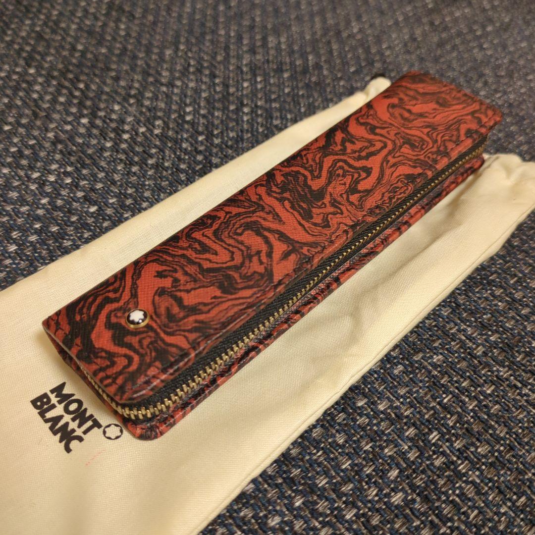 新品未使用品 MONTBLANC モンブラン ラウンドジップ ペンケース