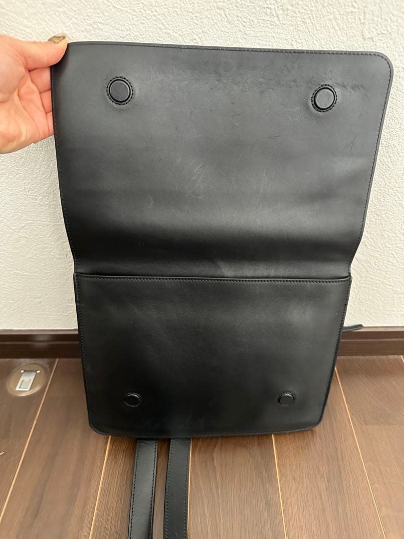 2855 LOEWE ロエベ ガセットフラット メッセンジャー ショルダー