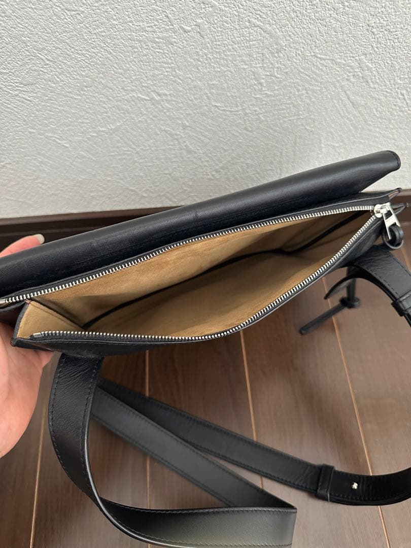 2855 LOEWE ロエベ ガセットフラット メッセンジャー ショルダー