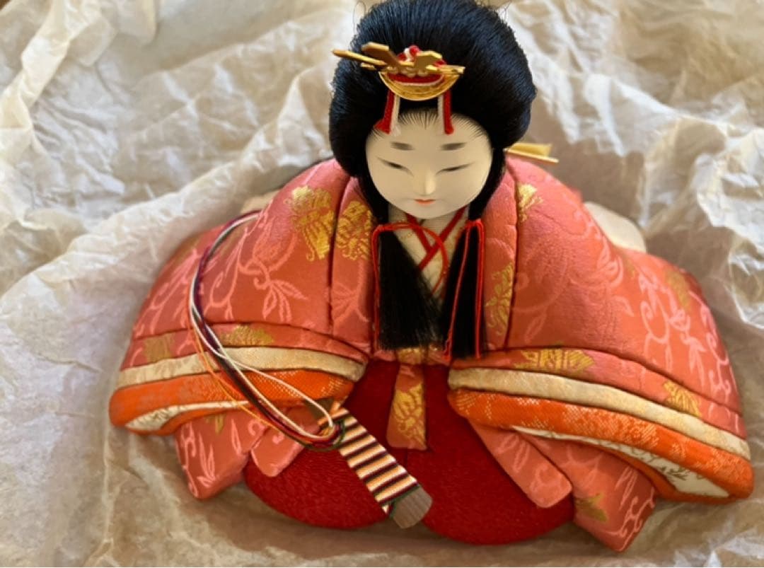 ひな祭り　親王飾り　原米州　米州工房　木目込み　無形文化財　人間国宝