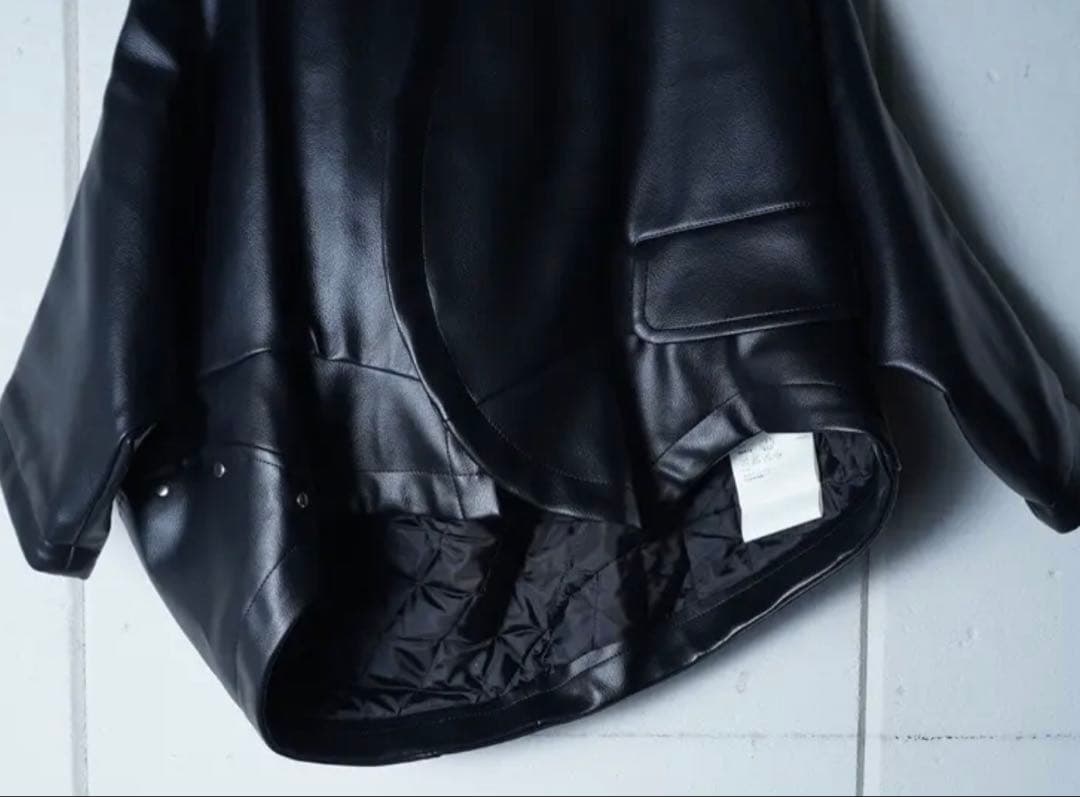 COMME des GARCONS 合皮 フェイク レザーブルゾン