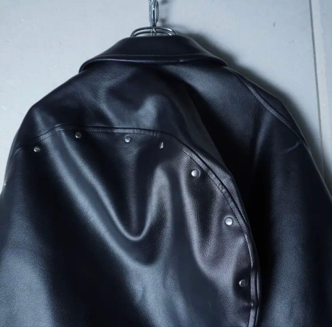 COMME des GARCONS 合皮 フェイク レザーブルゾン