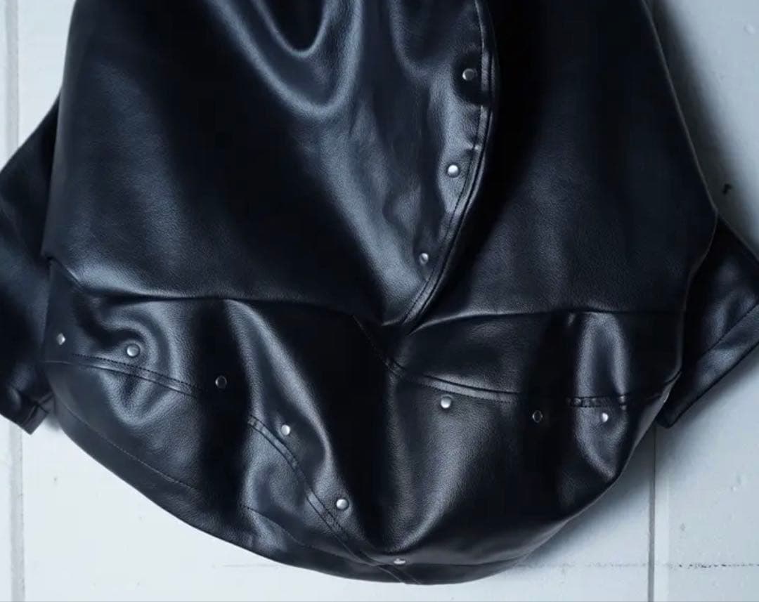 COMME des GARCONS 合皮 フェイク レザーブルゾン