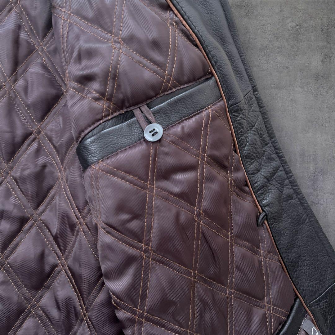 ST JOHN'S BAY LEATHER JACKET古着セントジョンズベイ