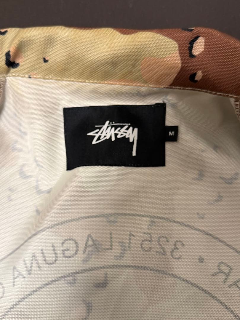 STUSSY カモフラ 迷彩 コーチジャケット