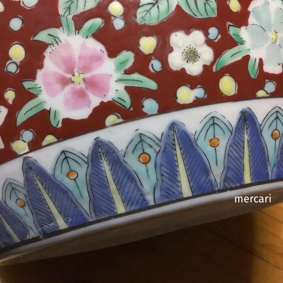 伊万里焼 十錦手 松竹梅牡丹紋様 火鉢 /骨董/時代物