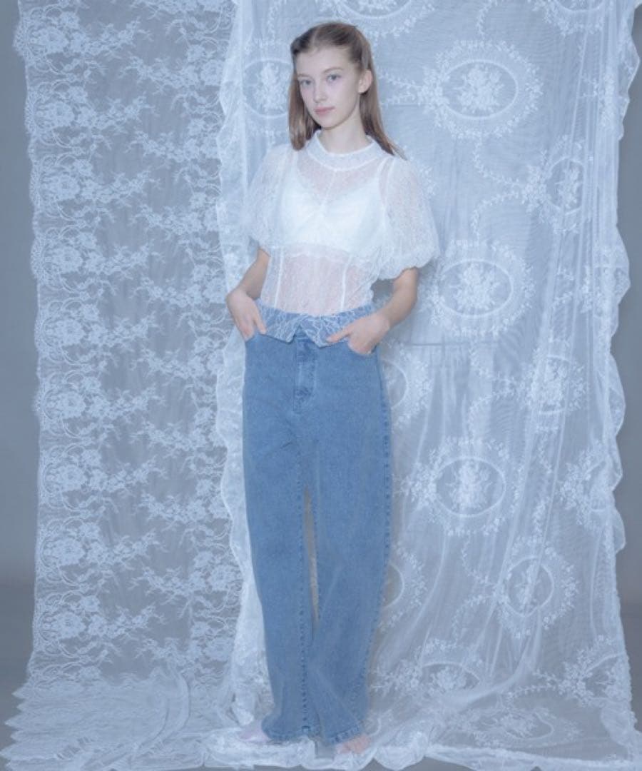 送料無料　monepine lace body suit/レースボディスーツ