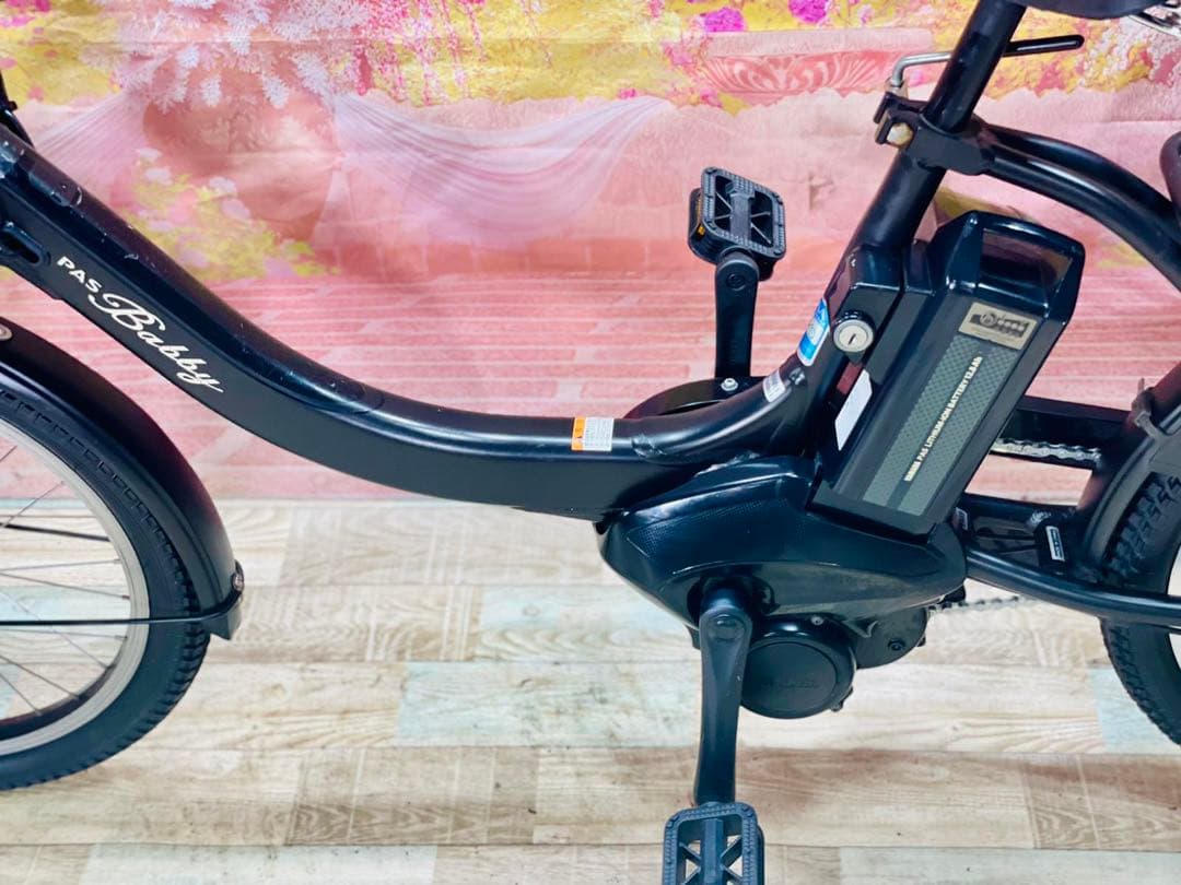 K2469 [大容量12.8Ah]電動自転車ヤマハ パスバビー子供乗せ20インチ