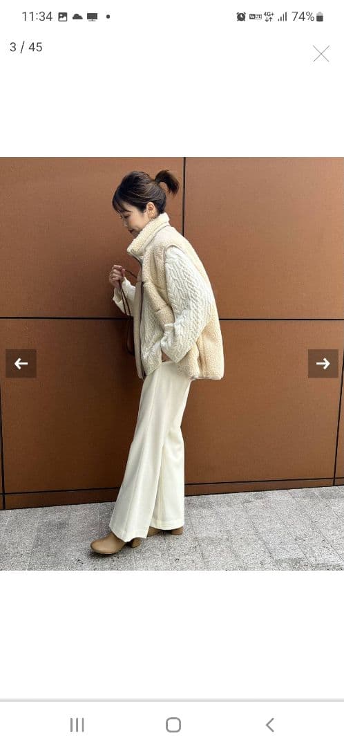 プラージュ woolrich ウールリッチ ホワイト