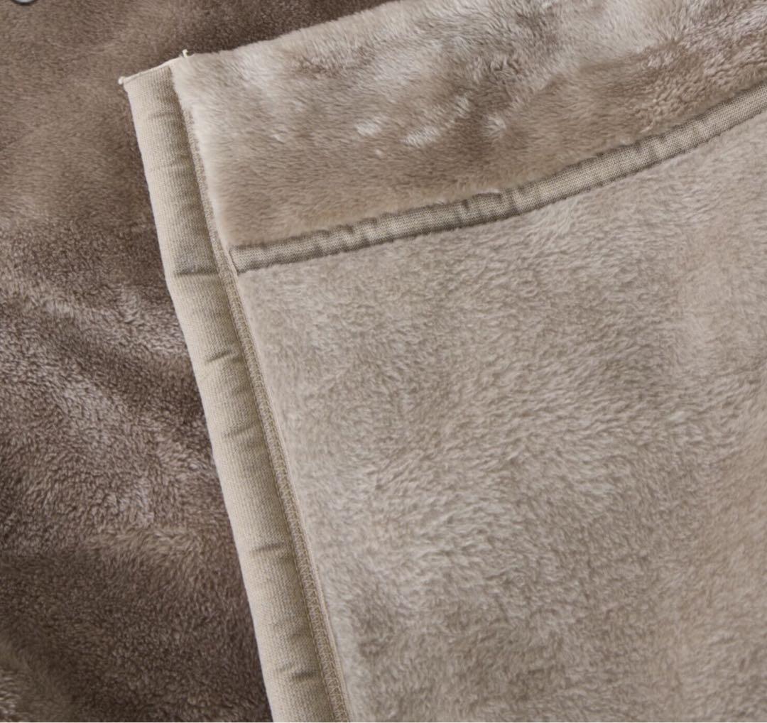 大津毛織【日本製寝具コレクション】マザーウォーム ムートン調吸湿発熱あったか毛布