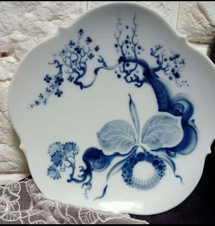 meissen　マイセンブルーオーキッド　プレート皿