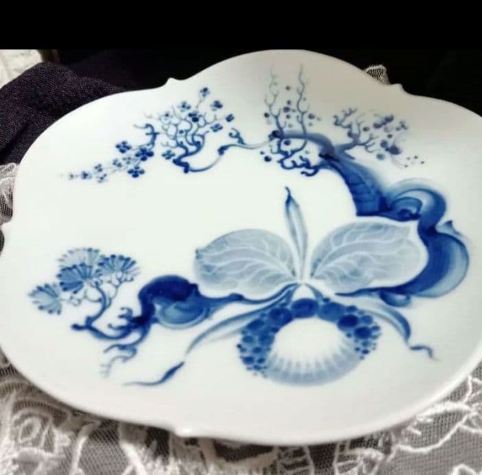 meissen　マイセンブルーオーキッド　プレート皿