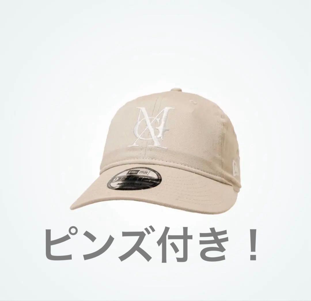 Mrs. GREEN APPLE ベージュ キャップ ニューエラ ピンズ付き